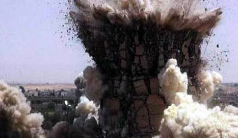Teroriştii au aruncat în aer zidurile de la Ninive