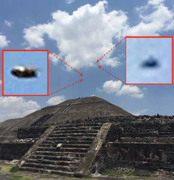 OZN-uri fotografiate în mai la Teotihuacan