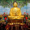 O statuie a lui Buddha emite raze miraculoase